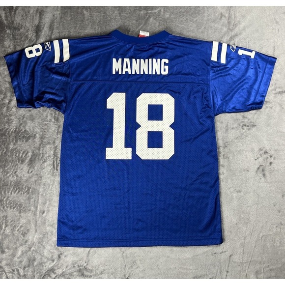 Vintage‎ Indianapolis Colts Peyton Manning Reebok #18 Jersey Youth XL (18/20) - Picture 1 of 11